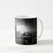 Black & White New York Skyline Koffiemok (Voorkant rechts)