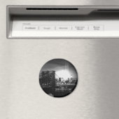 Black & White New York Skyline Magneet (Insitu (Vaatwasser))