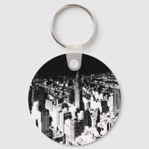 Black & White New York Sleutelhanger