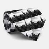 Black & White New York Stropdas (Opgerold)