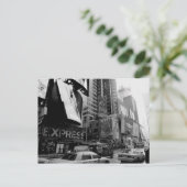 Black White New York Times Square Briefkaart (Staand voorkant)