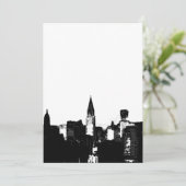 Black & White New York Uitnodiging (Staand voorkant)