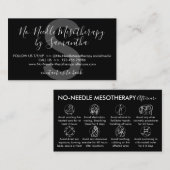 Black White No Needle Mesotherapie Visitekaartje (Voorkant / Achterkant)