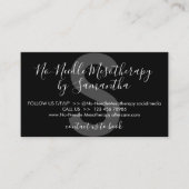 Black White No Needle Mesotherapie Visitekaartje (Voorkant)