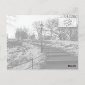 Black White NY Central Park Briefkaart (Achterkant)