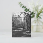 Black White NY Central Park Briefkaart (Staand voorkant)