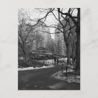 Black White NY Central Park Briefkaart