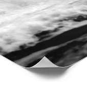 Black & White Ocean Wave crashen 16x20 Poster (Hoek)