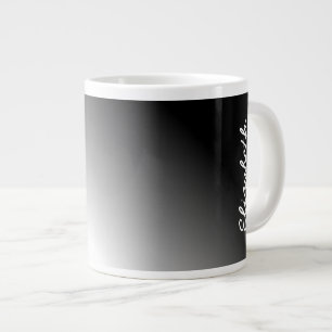Black White Ombre Grote Koffiekop