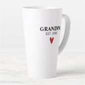 Black White Opa Geboorteaankondiging Mok (Rechterhoek)