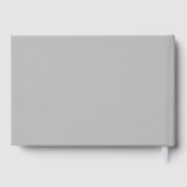 Black White Orchid Funeral Service Memorial Gastenboek (Achterkant)