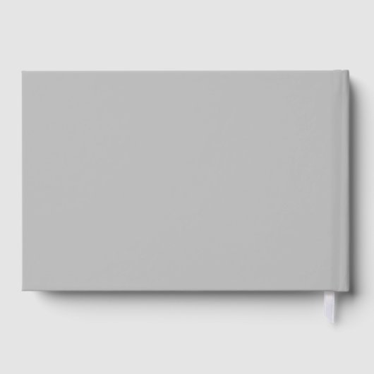 Black White Orchid Funeral Service Memorial Gastenboek (Achterkant)