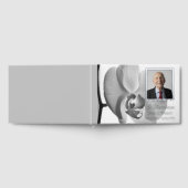 Black White Orchid Funeral Service Memorial Gastenboek (Volledig)