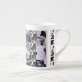 Black White Orchid Multi Stripe Porselein Kop (Rechts)