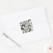 Black & White Paintings Celebrating Diversity  Vierkante Sticker (Envelop)