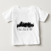 Black White Palm Trees Silhouette (Voorkant)