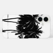 Black White Palm Trees Silhouette Case-Mate iPhone Case (Achterkant (horizontaal))