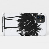 Black White Palm Trees Silhouette Case-Mate iPhone Case (Achterkant (horizontaal))