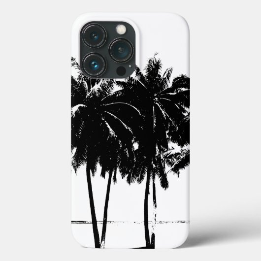 Black White Palm Trees Silhouette Case-Mate iPhone Case (Achterkant)