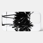 Black White Palm Trees Silhouette Case-Mate iPhone Case (Achterkant (horizontaal))