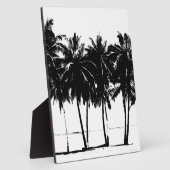 Black White Palm Trees Silhouette Fotoplaat (Zijkant)