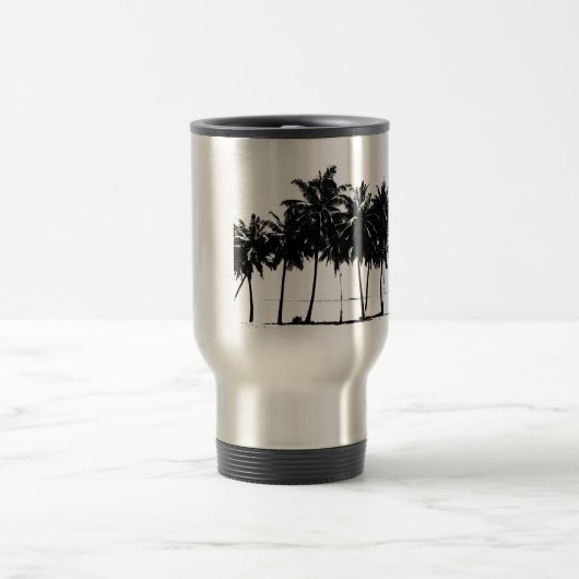 Black White Palm Trees Silhouette Reisbeker (Center)