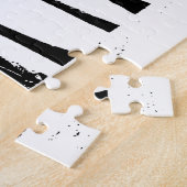 Black White Palm Trevel Art Legpuzzel (Zijkant)