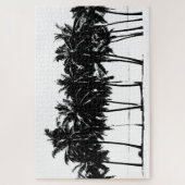 Black White Palm Trevel Art Legpuzzel (Verticaal)