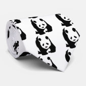 Black White Panda Beer Wildlife Zoo Animal Tshirt Stropdas (Opgerold)