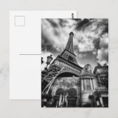 Black & White Paris Briefkaart (Voorkant / Achterkant)
