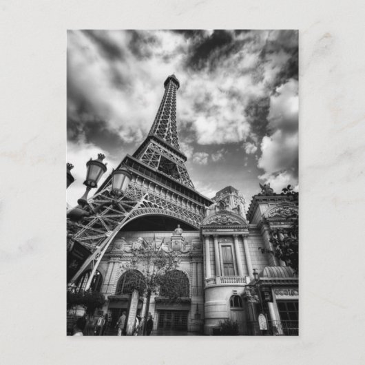 Black & White Paris Briefkaart (Voorkant)