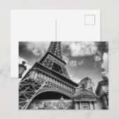 Black & White Paris Briefkaart (Voorkant / Achterkant)