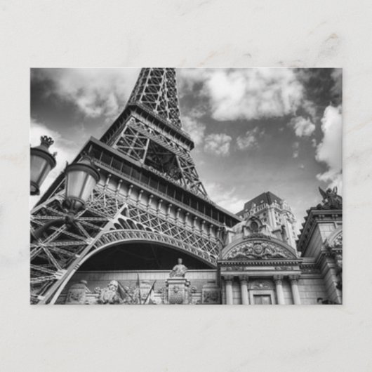 Black & White Paris Briefkaart (Voorkant)