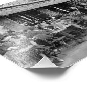 Black & White Paris Cafe Foto Afdruk (Hoek)