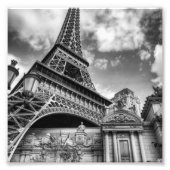 Black & White Paris Foto Afdruk (Voorkant)