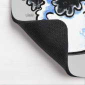 Black White Parti Cocker Spaniel Muismat (Hoek)