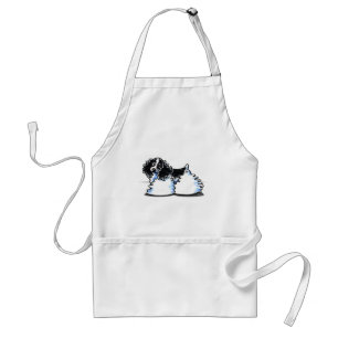 Black White Parti Cocker Spaniel Standaard Schort