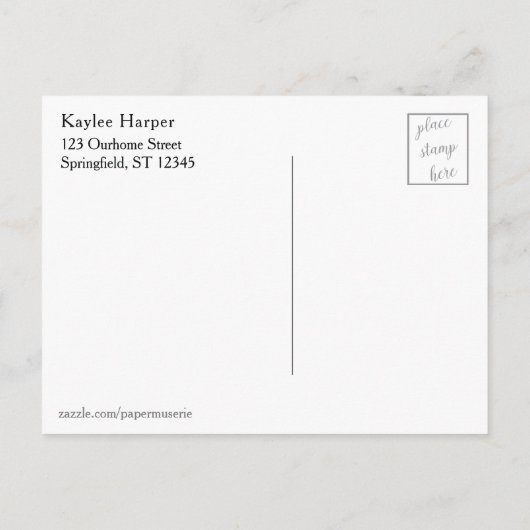 Black & White Patterns Afstuderen Save the Date Aankondigingskaart (Achterkant)