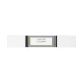 Black & White Pearl Champagne Glass Wedding Uitnodigingen Wikkel (Vlak)