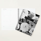 Black & White Peonies Waterverf Bloemenalbum Planner (Display)