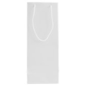 Black & White Personalized Wedding Party Wine Bag Wijn Cadeautas (Achterkant)