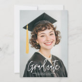 Black & White Photo 2026 Graduation Announcement (Voorkant)