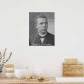 Black & White Photo Booker T. Washington Poster (Keuken)