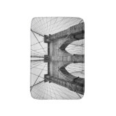 Black & White Photo Brooklyn Bridge Badmat (Voorkant Verticaal)