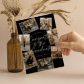 Black & White Photo Collage Graduation Aankondiging