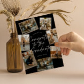 Black & White Photo Collage Graduation Kaart