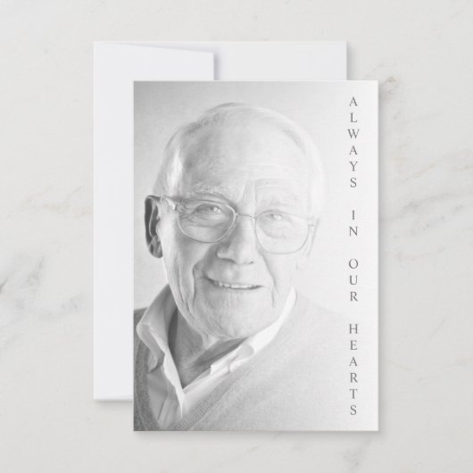 Black & White Photo for Funeral Service (Voorkant)