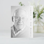 Black & White Photo for Funeral Service (Staand voorkant)