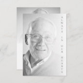 Black & White Photo for Funeral Service (Voorkant / Achterkant)