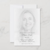 Black & White Photo for Memorial Service (Achterkant)